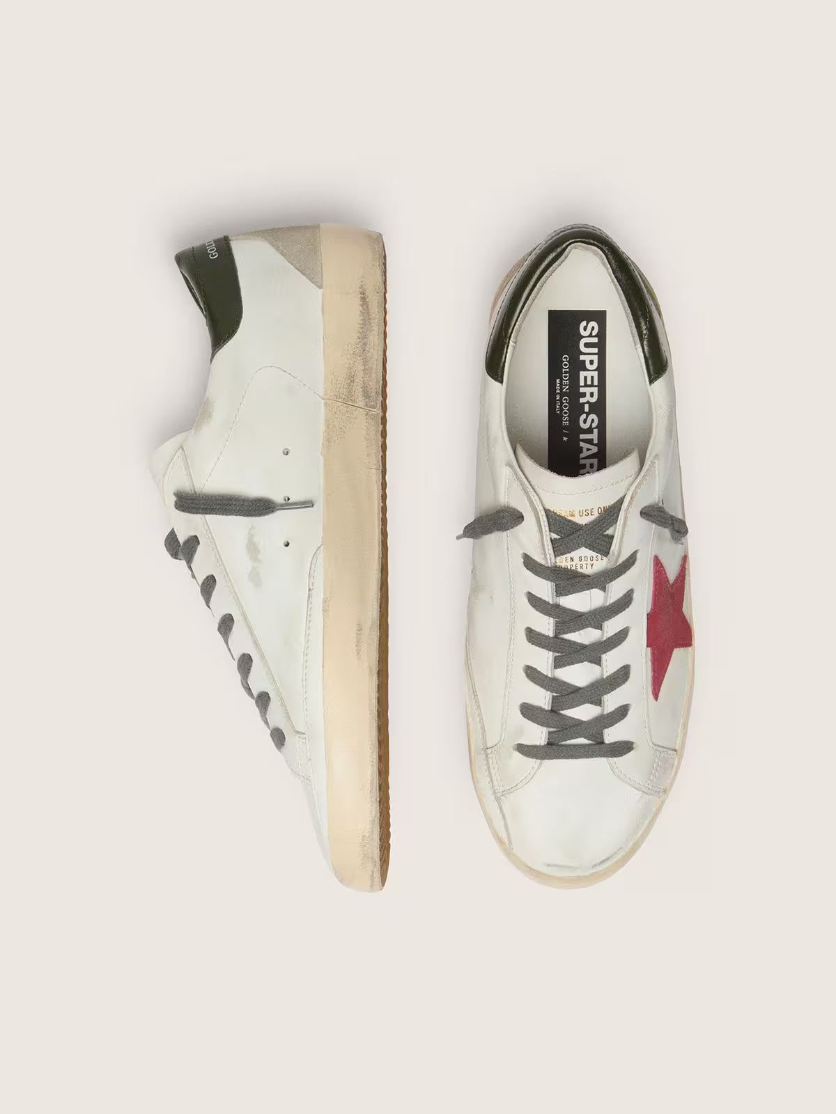 Super-Star Sneakers White / Red / Green