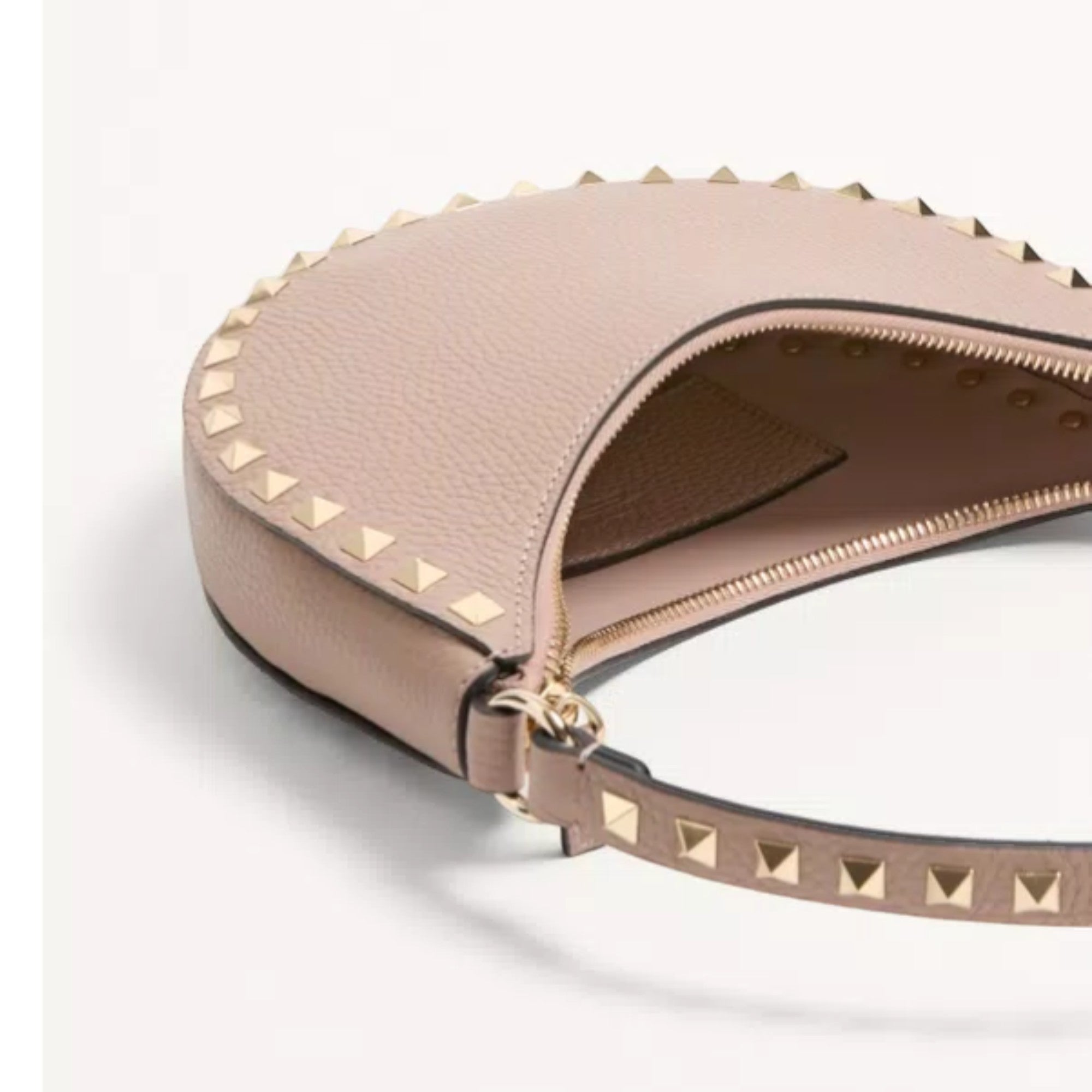 Rockstud Mini Hobo Bag Poudre