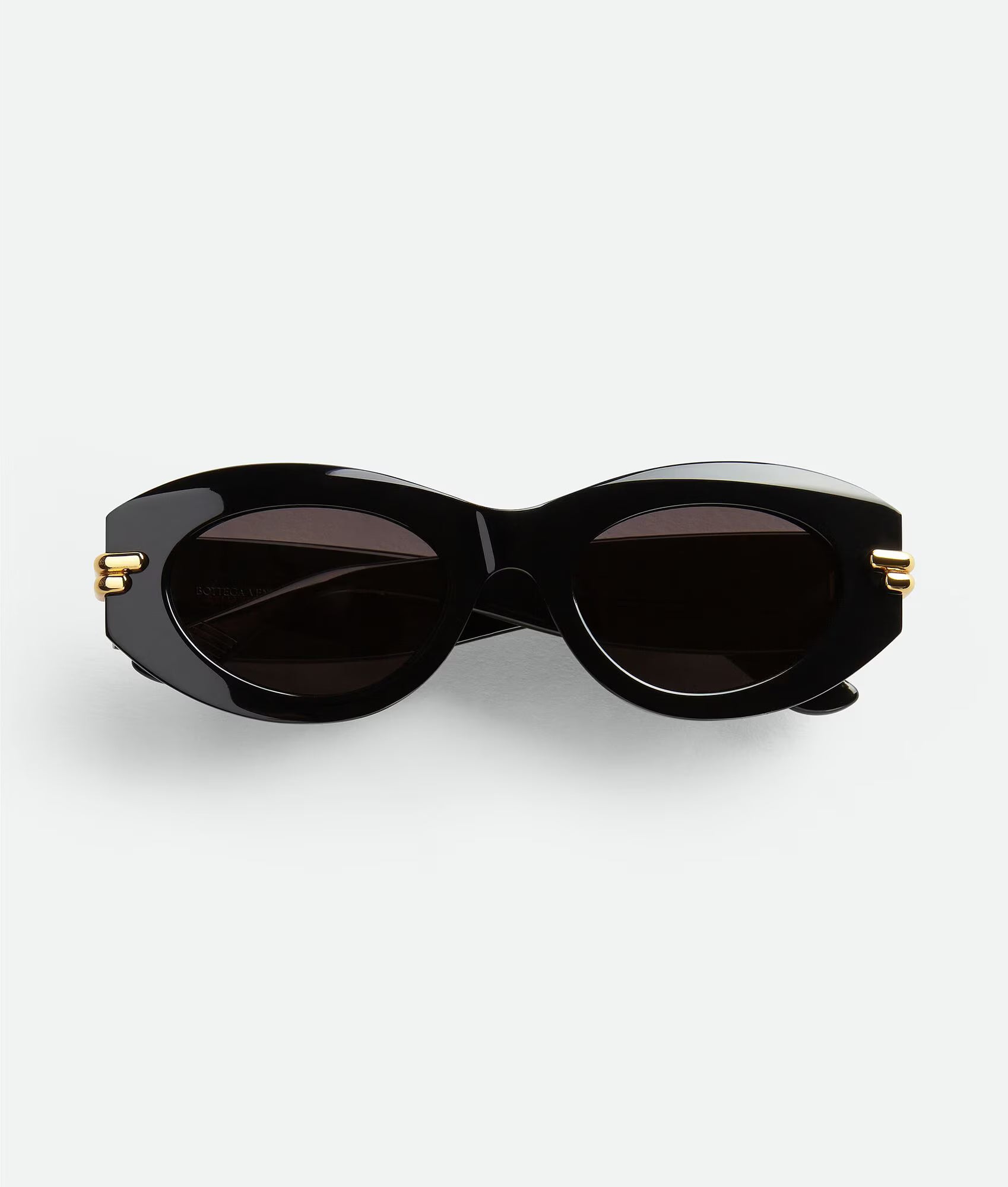 Mitre Oval Sunglasses Black Grey