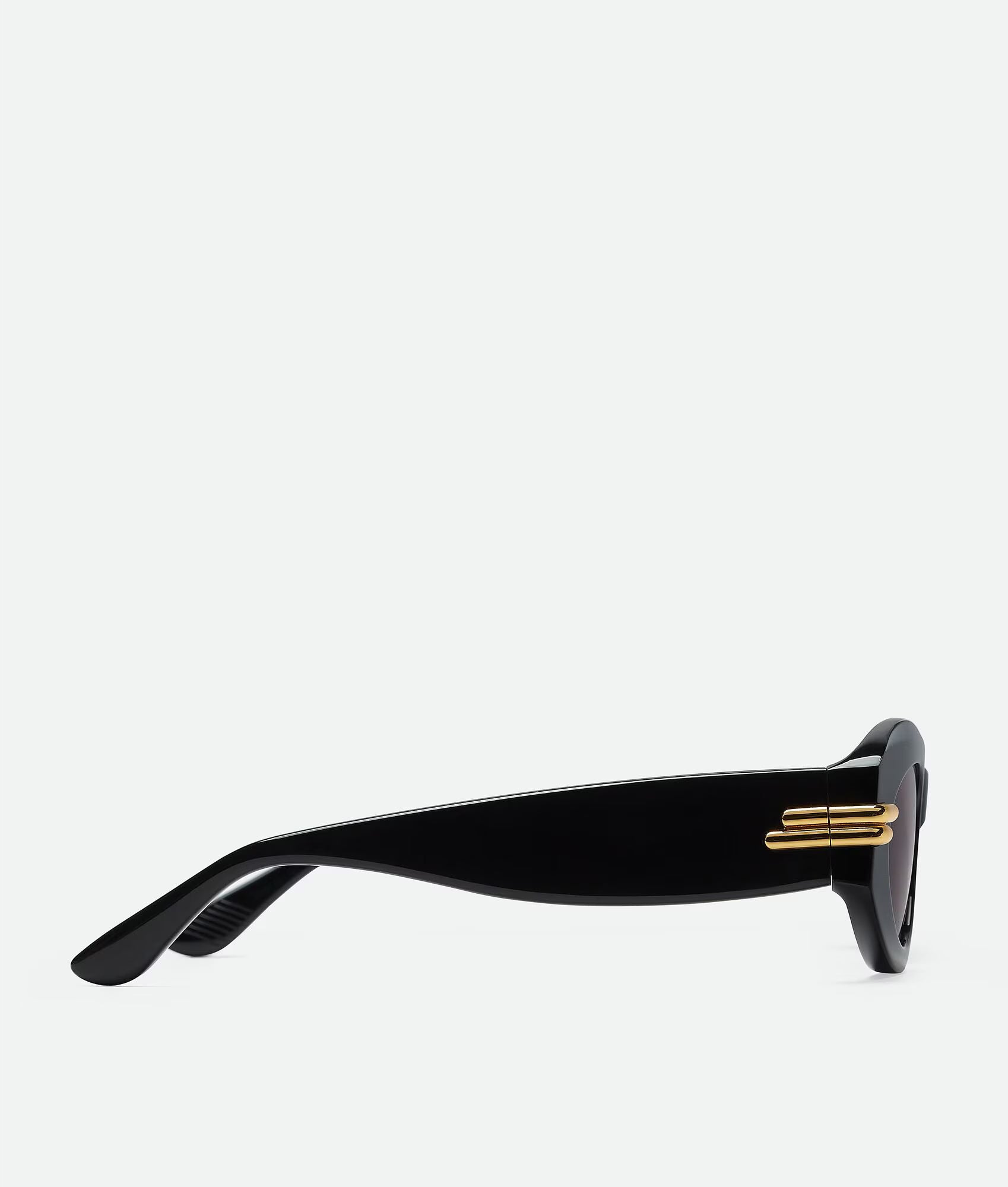 Mitre Oval Sunglasses Black Grey