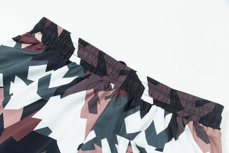 Geometric Camouflage Swim Shorts