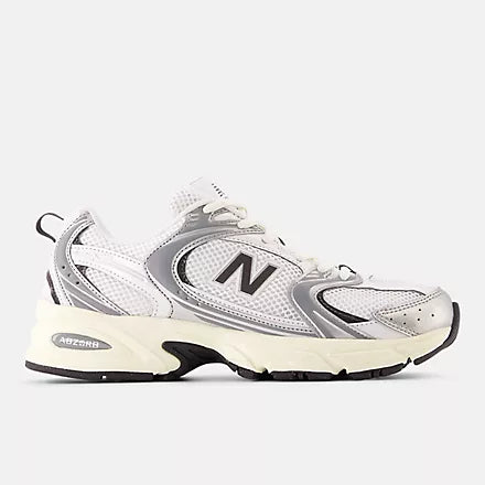 New Balance 530 Silver Metallic / Black Cement
