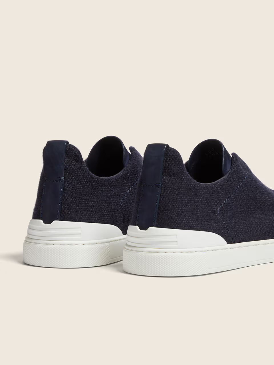 Zegna Navy Blue Triple Stitch™ Oasi Cashmere Sneakers