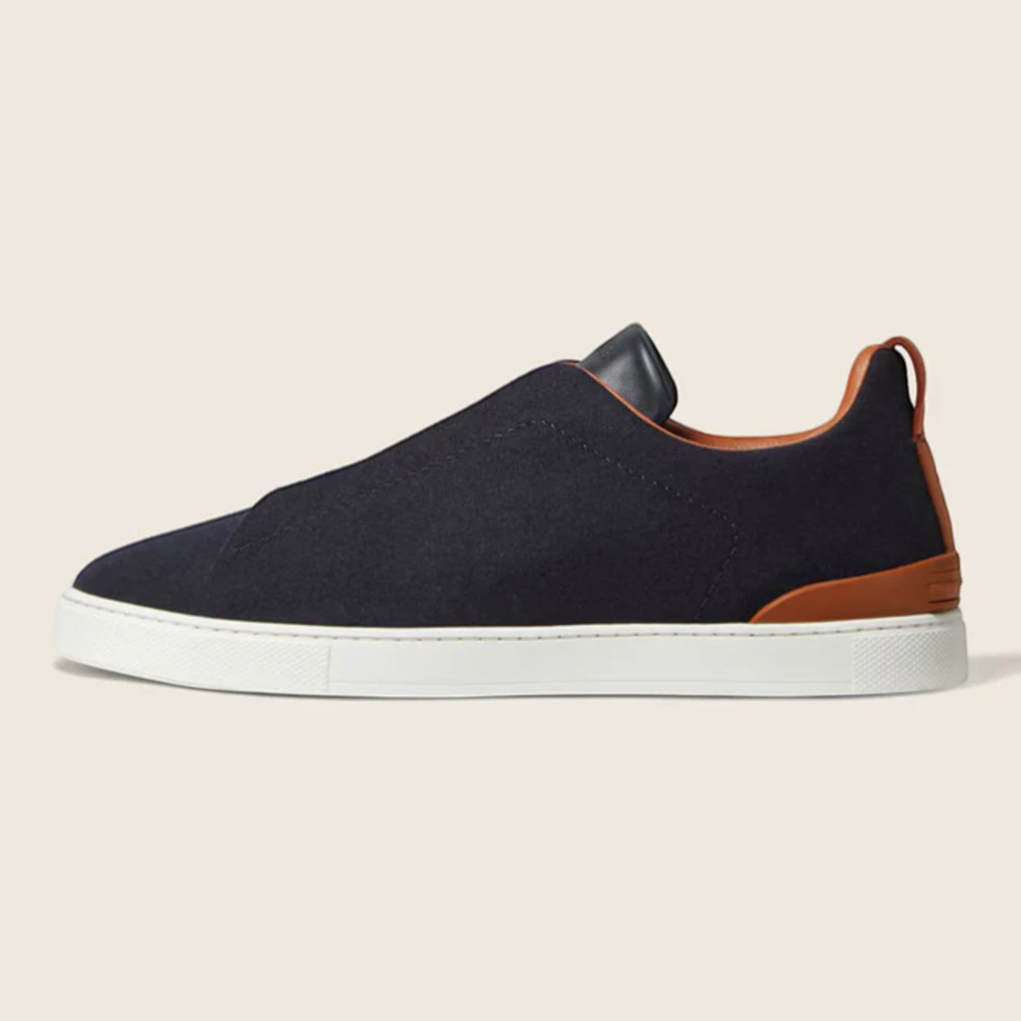 Zegna Navy Blue #UseTheExisting™ Wool Triple Stitch™ Sneakers