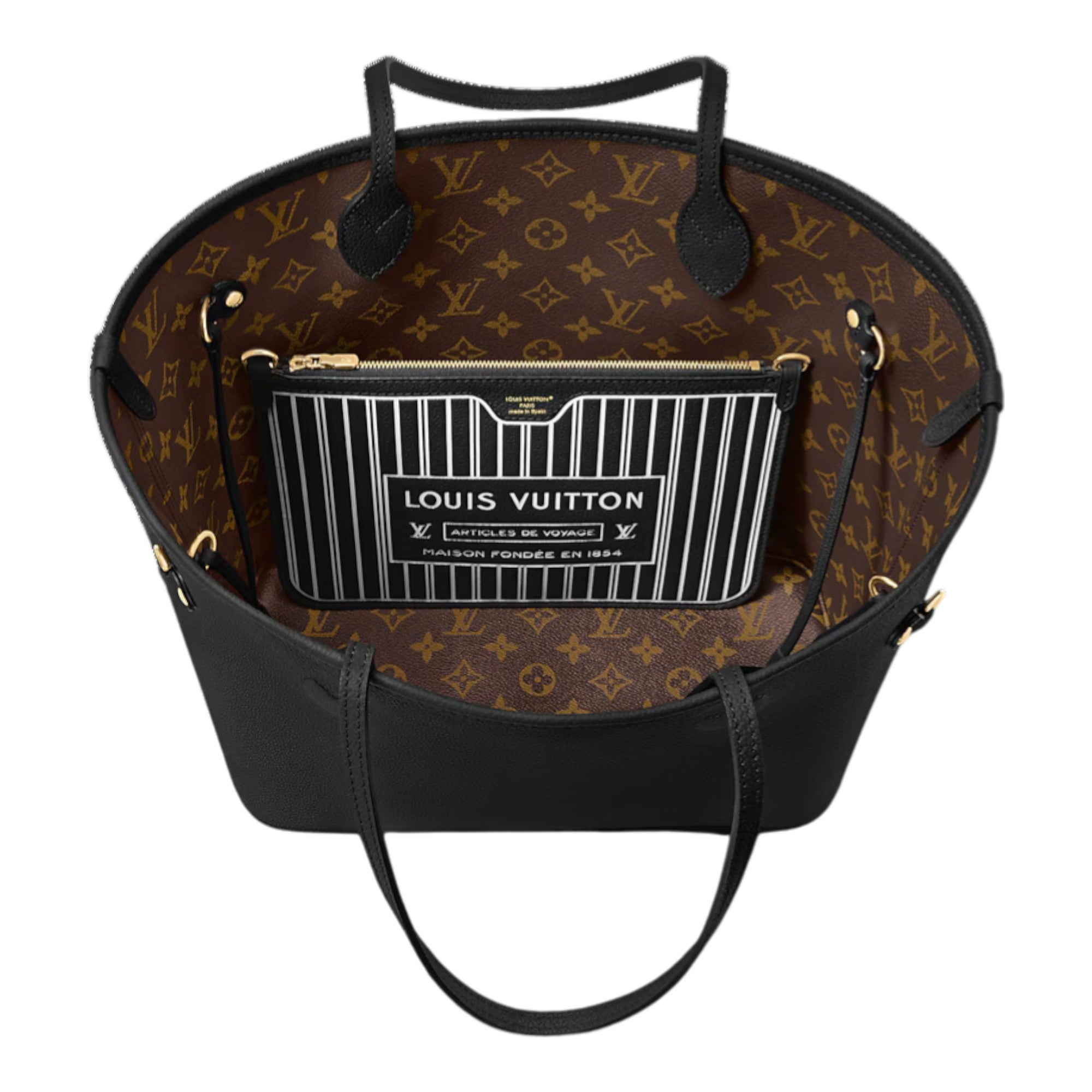 Neverfull Inside Out MM Black