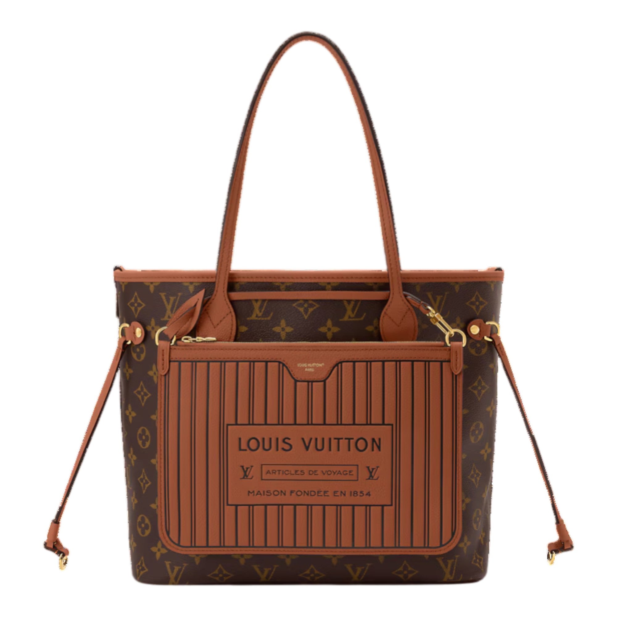 Neverfull Inside Out MM Tan