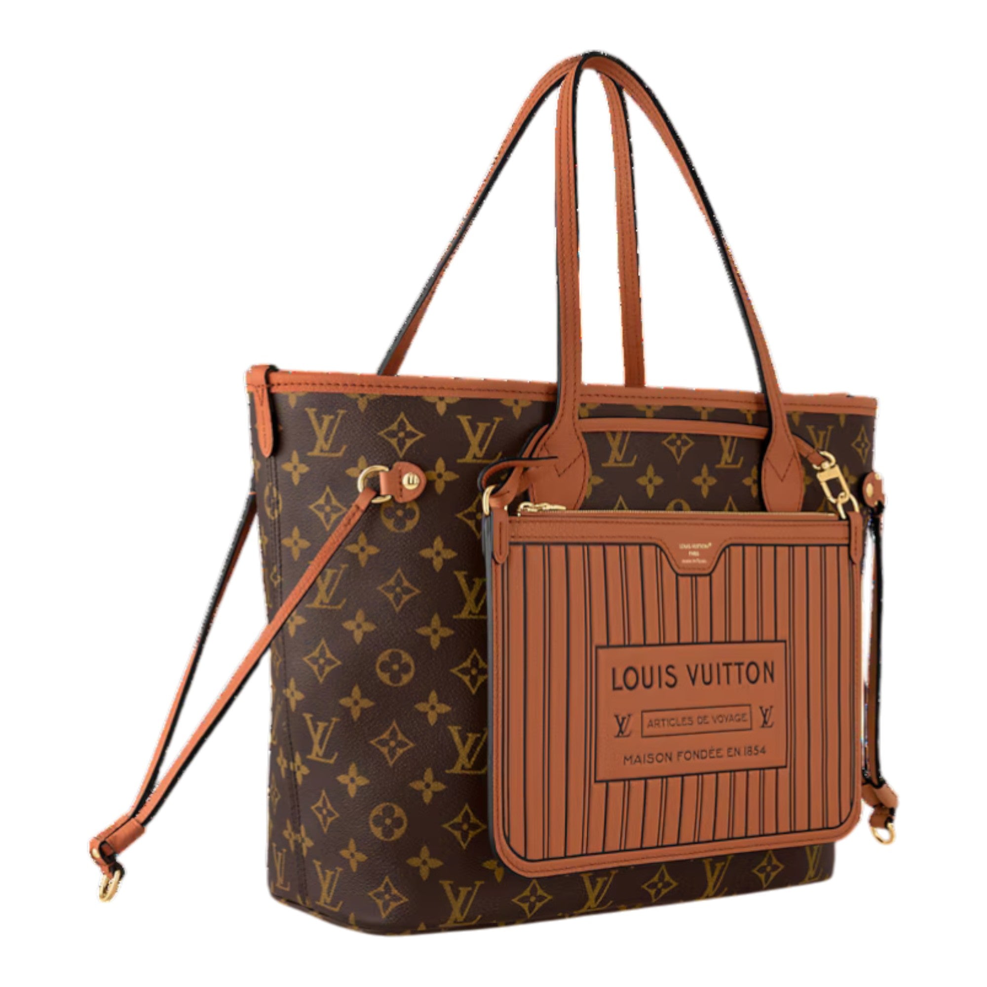 Neverfull Inside Out MM Tan