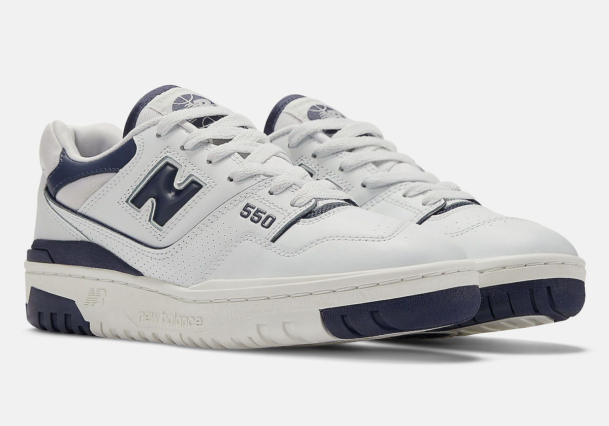 New Balance 550 White / Dark Mercury