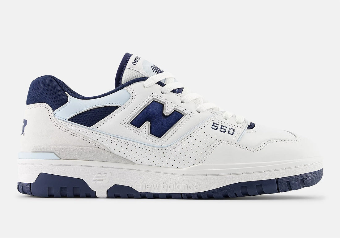 New Balance 550 White / Navy / Quarry Blue