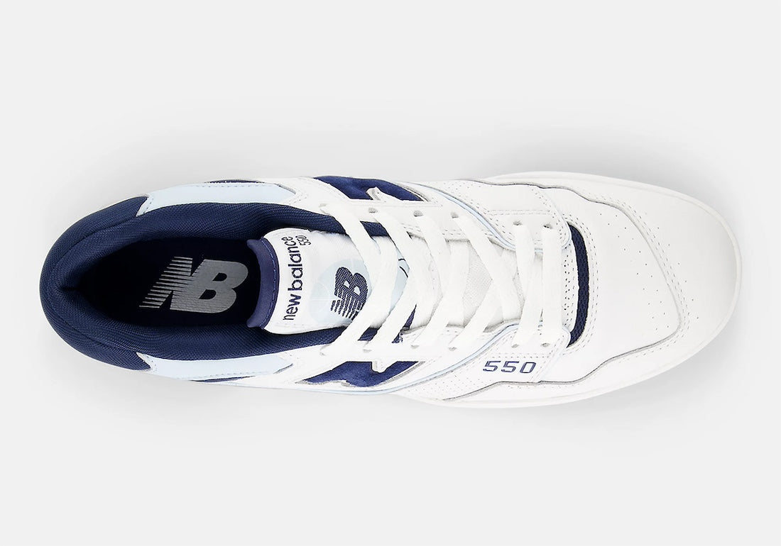 New Balance 550 White / Navy / Quarry Blue