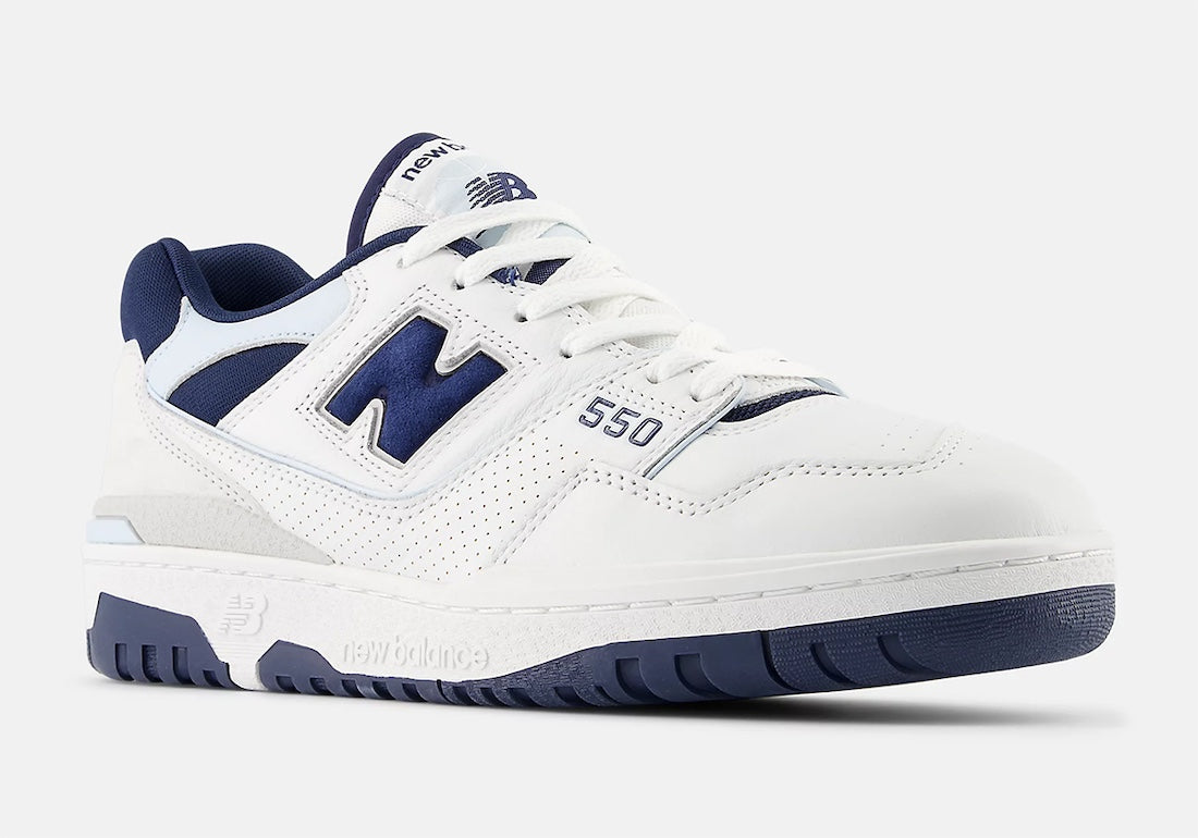 New Balance 550 White / Navy / Quarry Blue