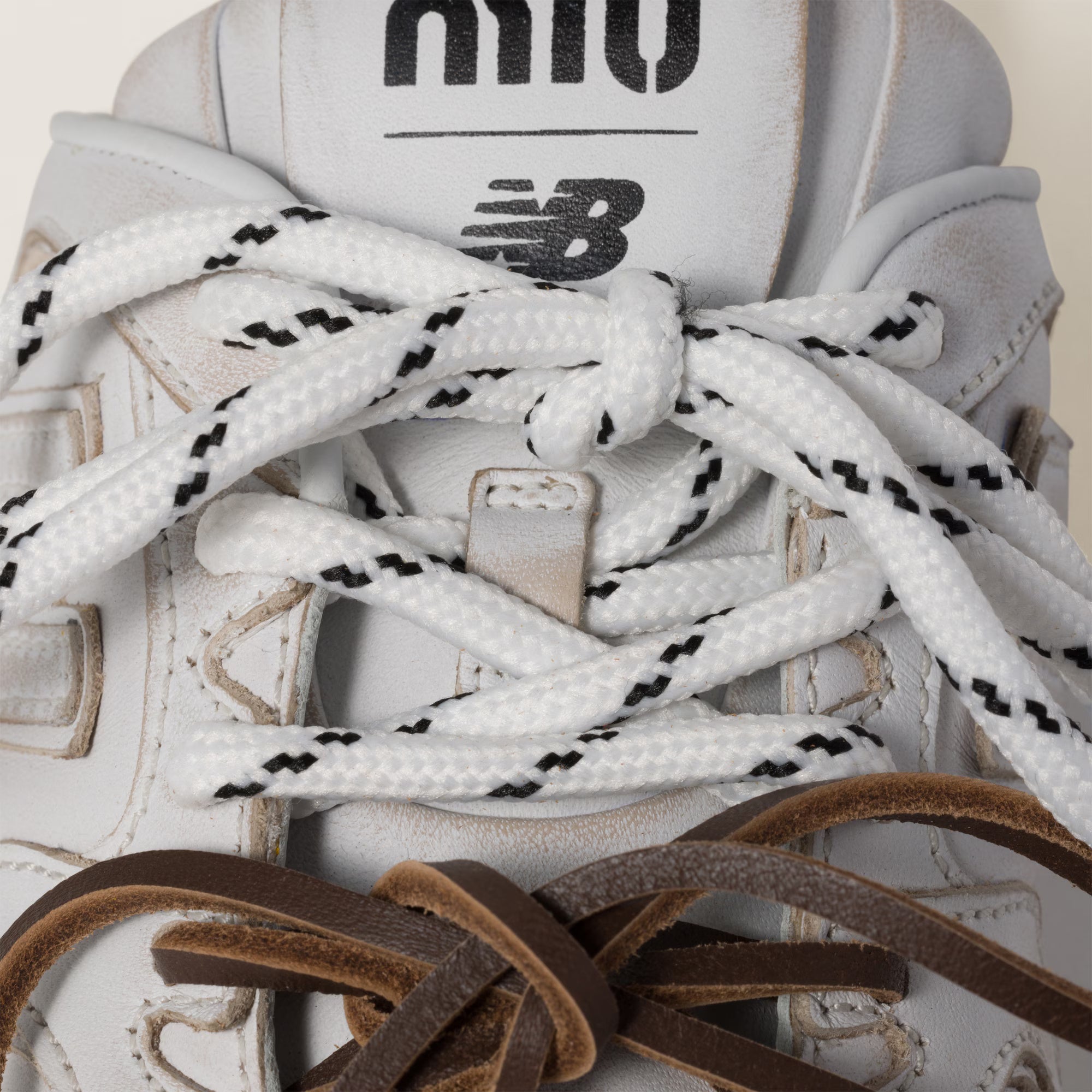 530 SL Deco Calf Leather Mules White