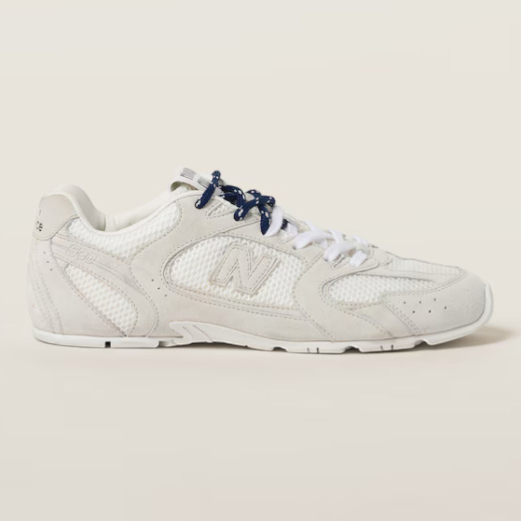530 SL Suede and Mesh Sneakers White