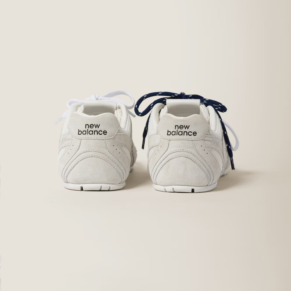 530 SL Suede and Mesh Sneakers White