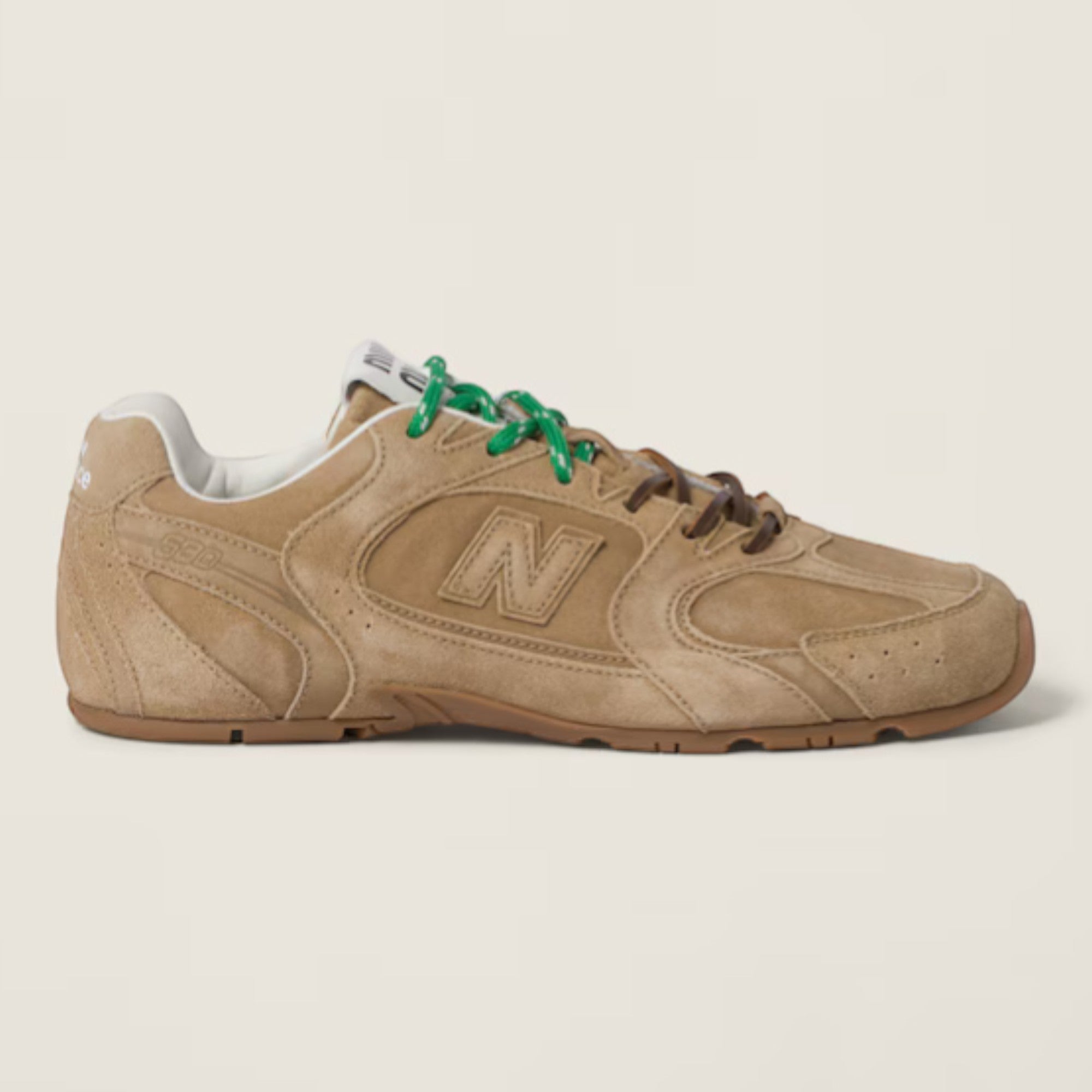 530 SL Suede Sneakers Ecru