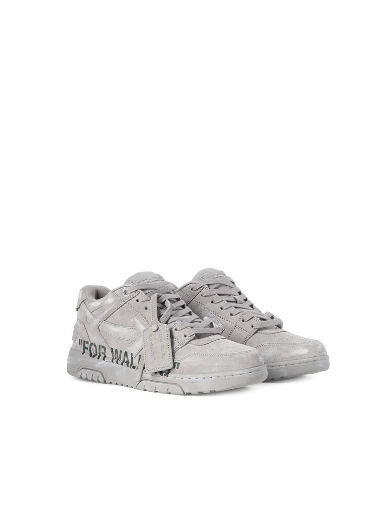 Off-White Out Of Office “For Walking” Sneakers in Grey