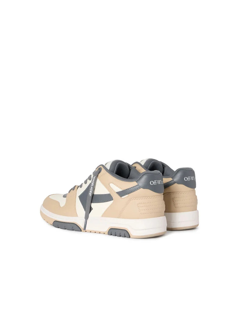 Off-White Out Of Office Sneakers in Beige and Dark Grey