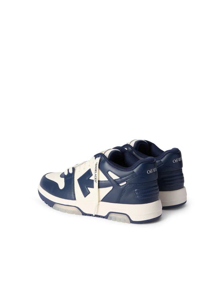 Off-White Out Of Office Leather Sneakers Petrol Blue