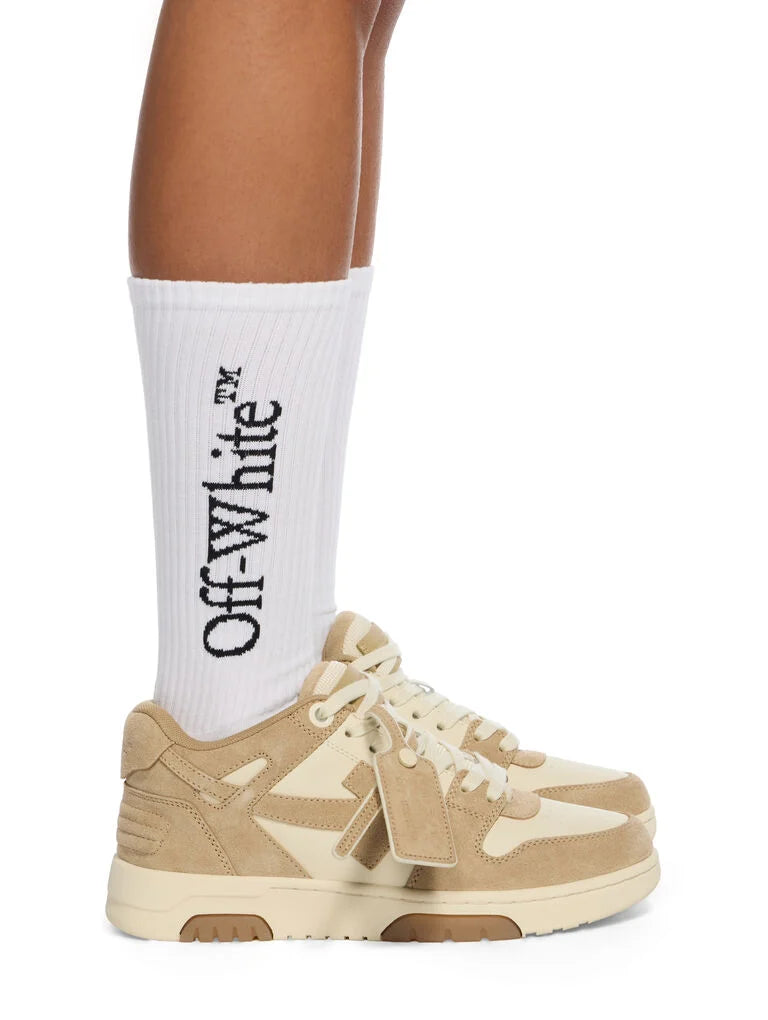 Off-White Out Of Office Sneakers in Beige and Brown