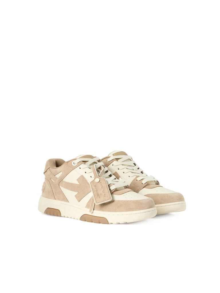 Off-White Out Of Office Sneakers in Beige and Brown