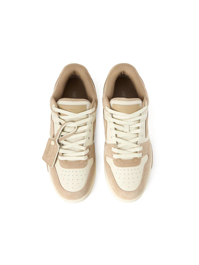 Off-White Out Of Office Sneakers in Beige and Brown
