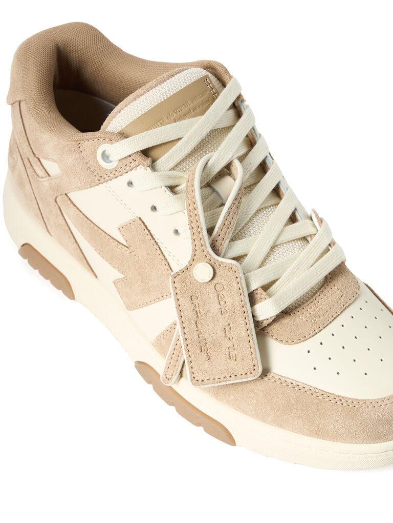 Off-White Out Of Office Sneakers in Beige and Brown