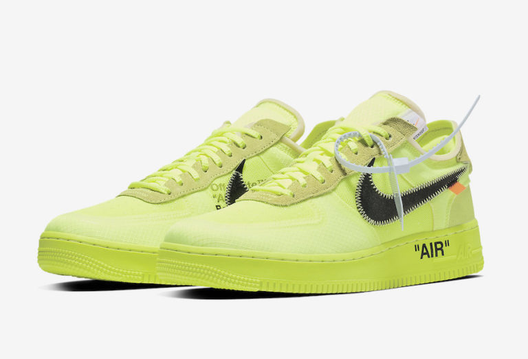 Air Force 1 Low Off-White Volt Collaboration