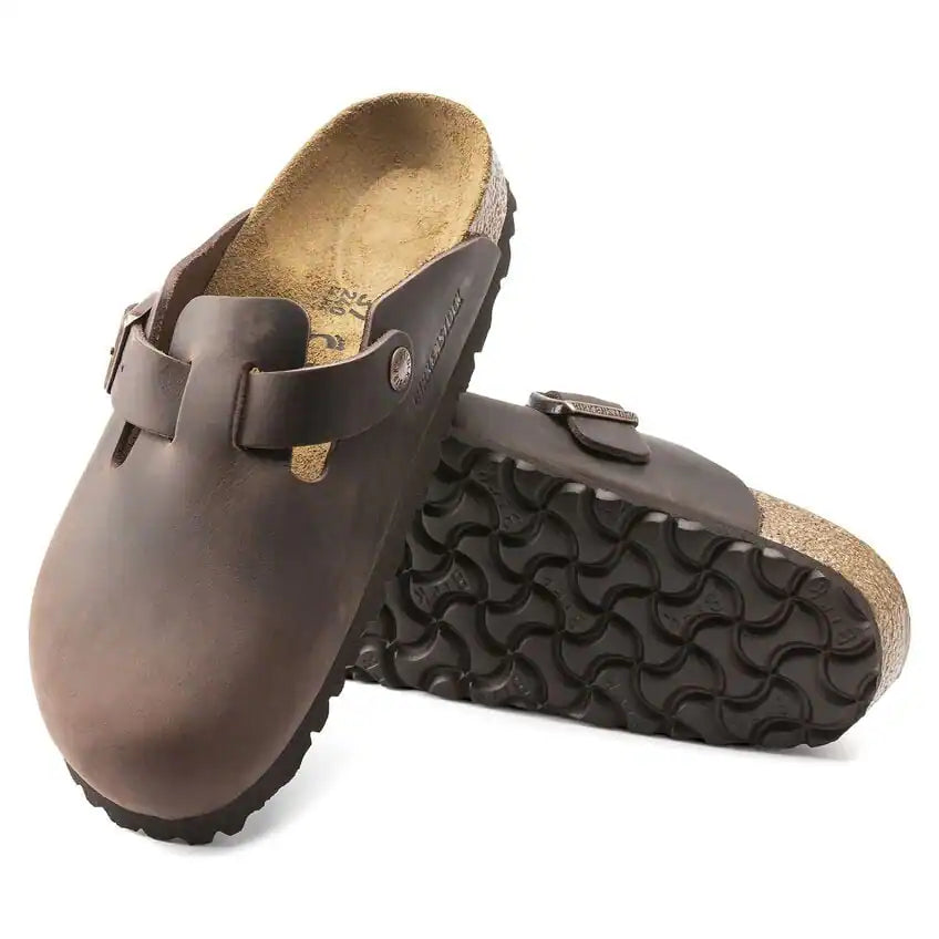 Birkenstock Boston Soft Footbed in Habana Oiled Leather