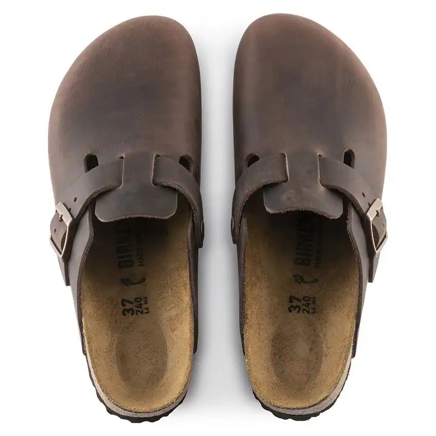 Birkenstock Boston Soft Footbed in Habana Oiled Leather
