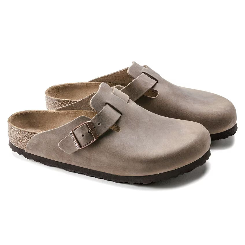 Birkenstock Boston Soft Footbed in Tobacco Brown Oiled Leather