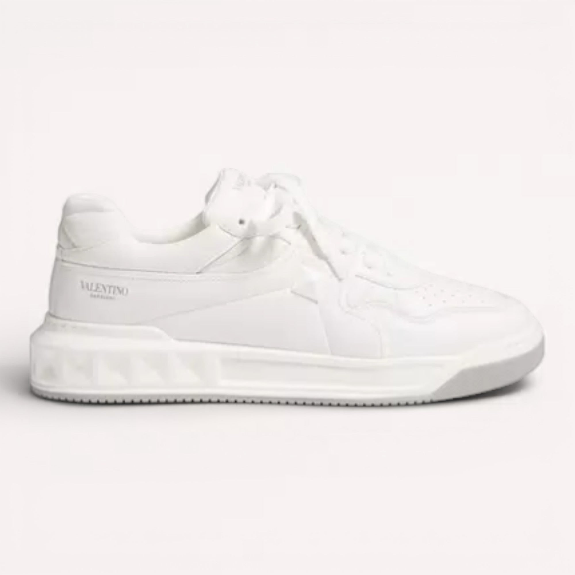 Valentino One Stud Low-Top Nappa Sneaker White