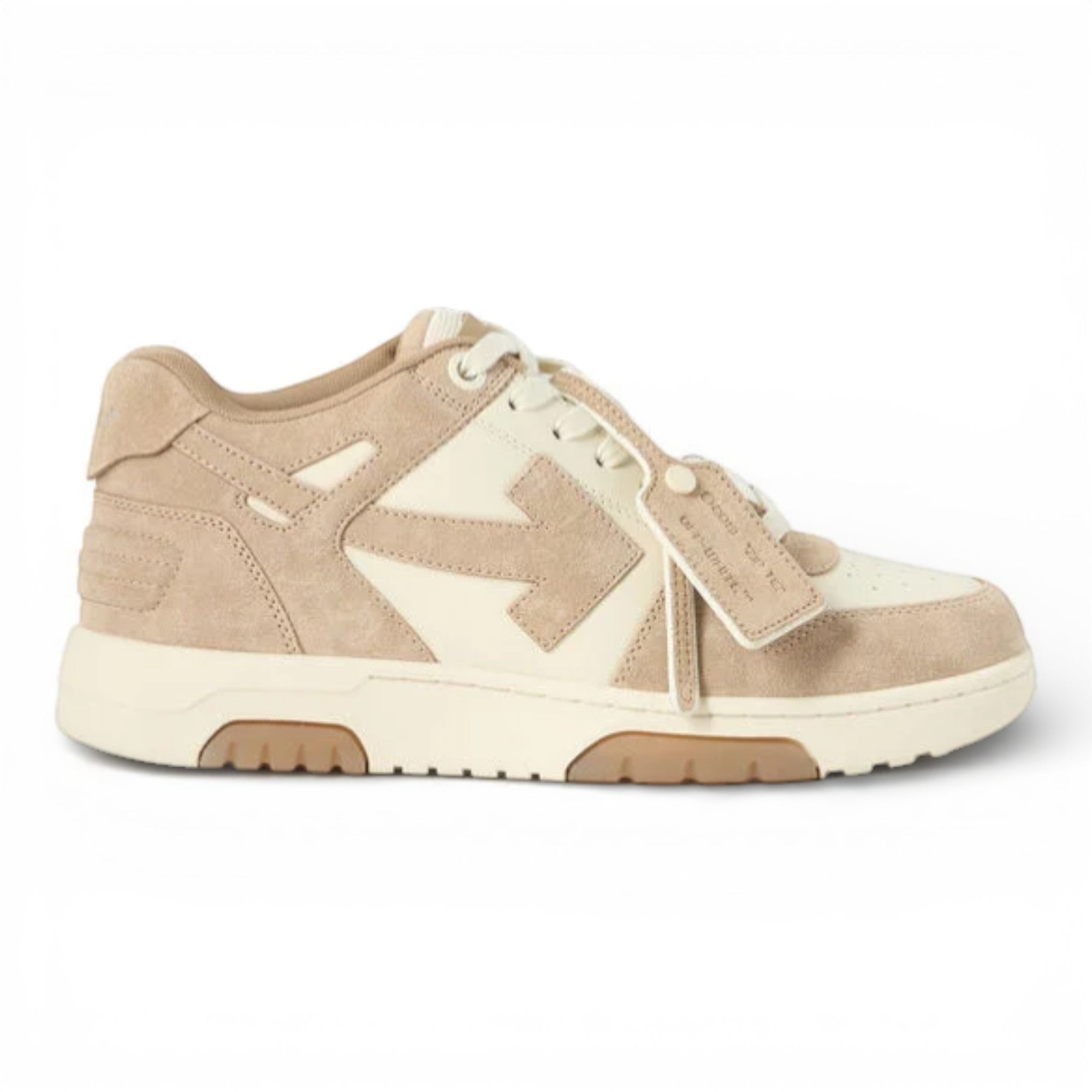 Off-White Out Of Office Sneakers in Beige and Brown