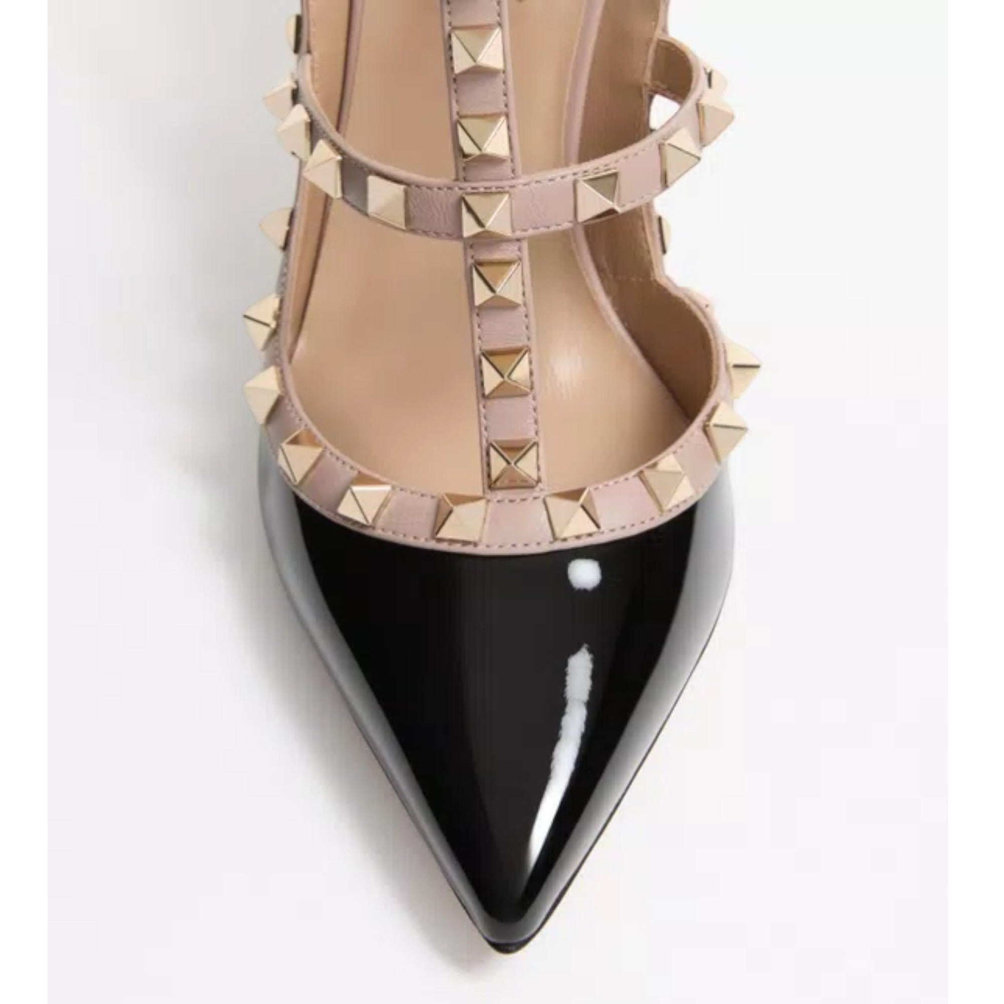 Rockstud Caged Pumps Black Poudre