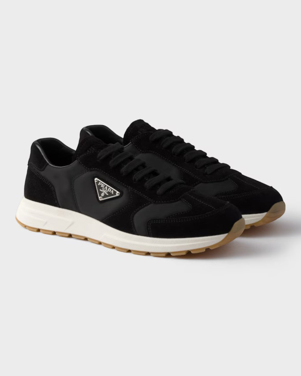 Prax Suede and Re-Nylon Sneakers Black