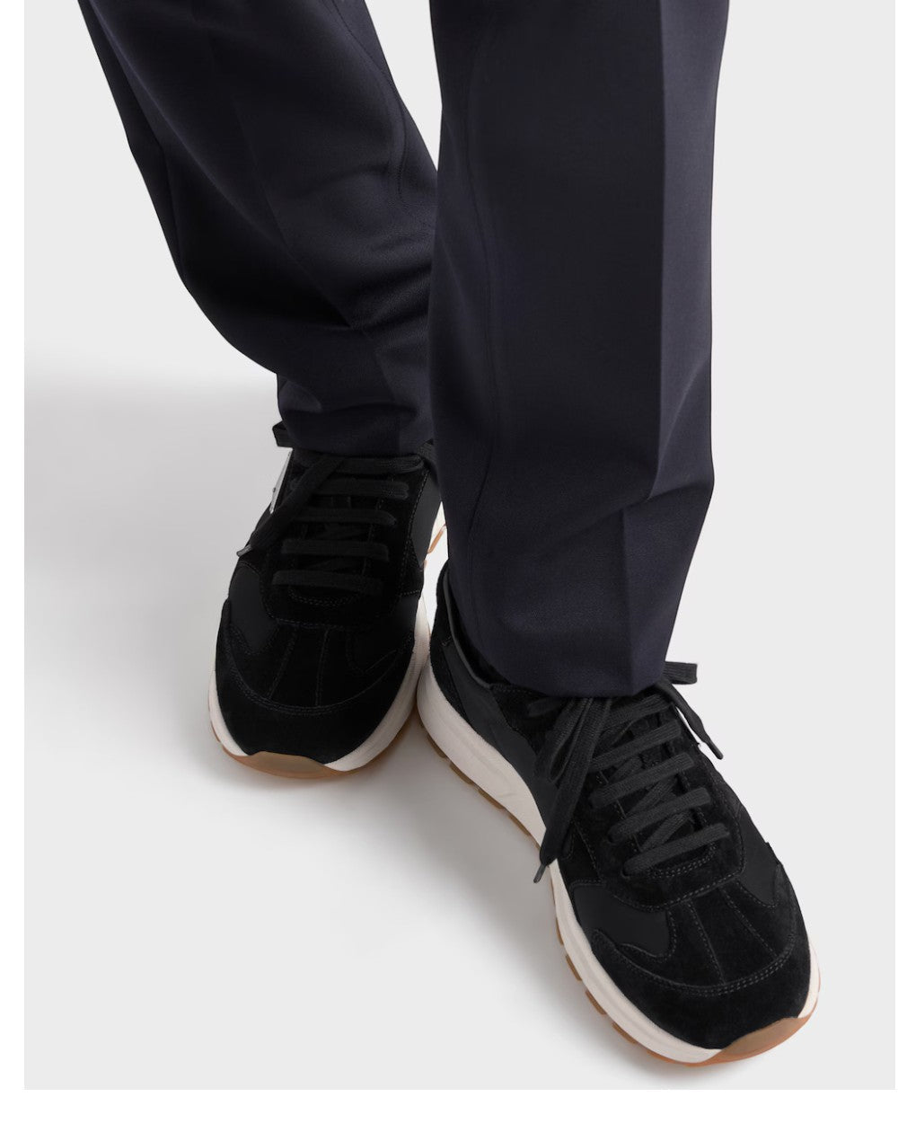 Prax Suede and Re-Nylon Sneakers Black