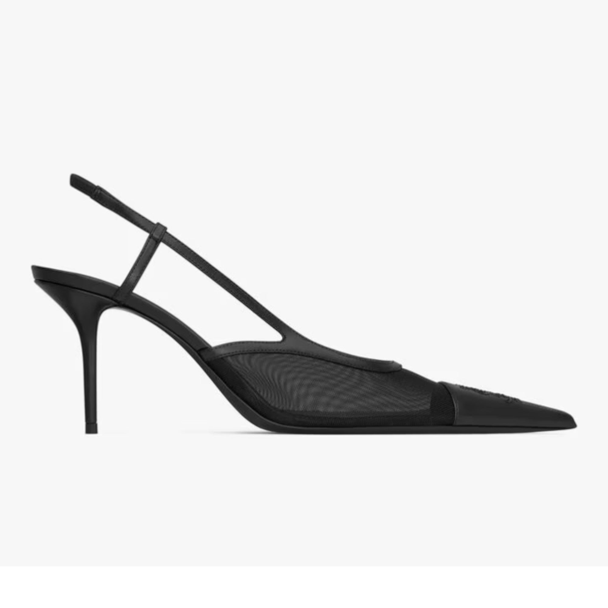 Renée Slingback Pumps Black Mesh