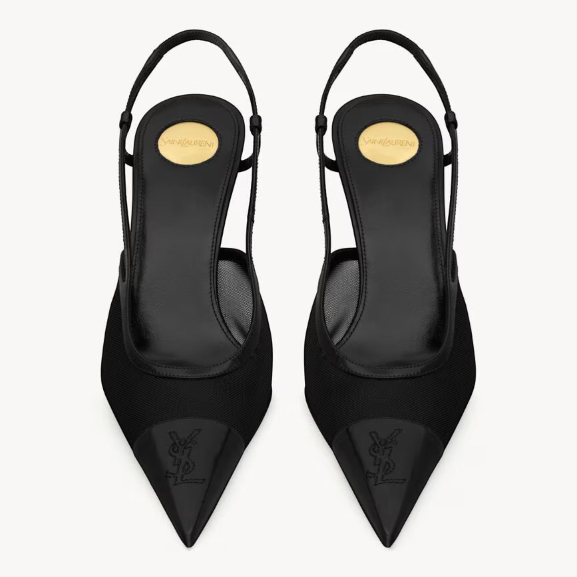 Renée Slingback Pumps Black Mesh