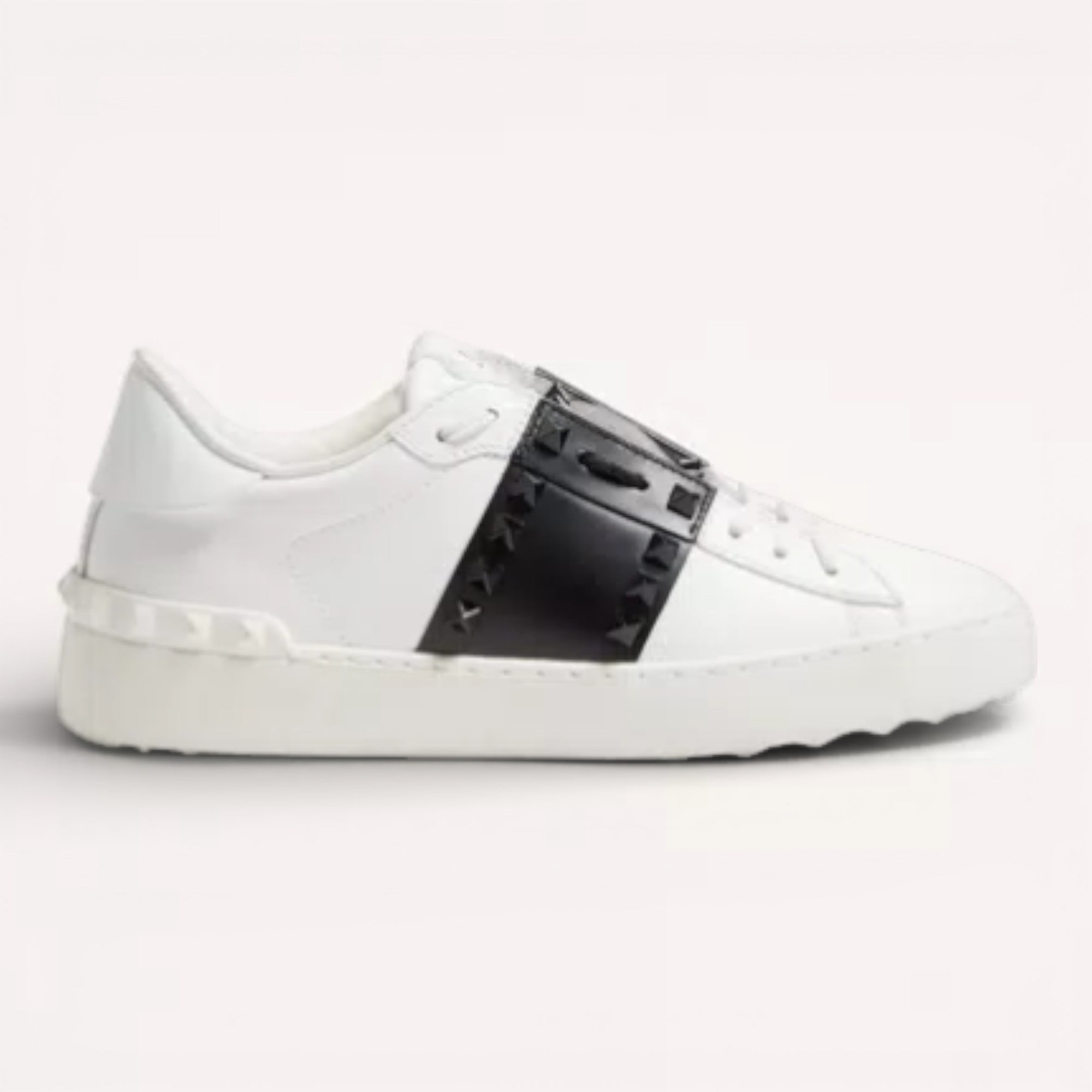 Valentino Garavani Rockstud Untitled white calfskin sneaker