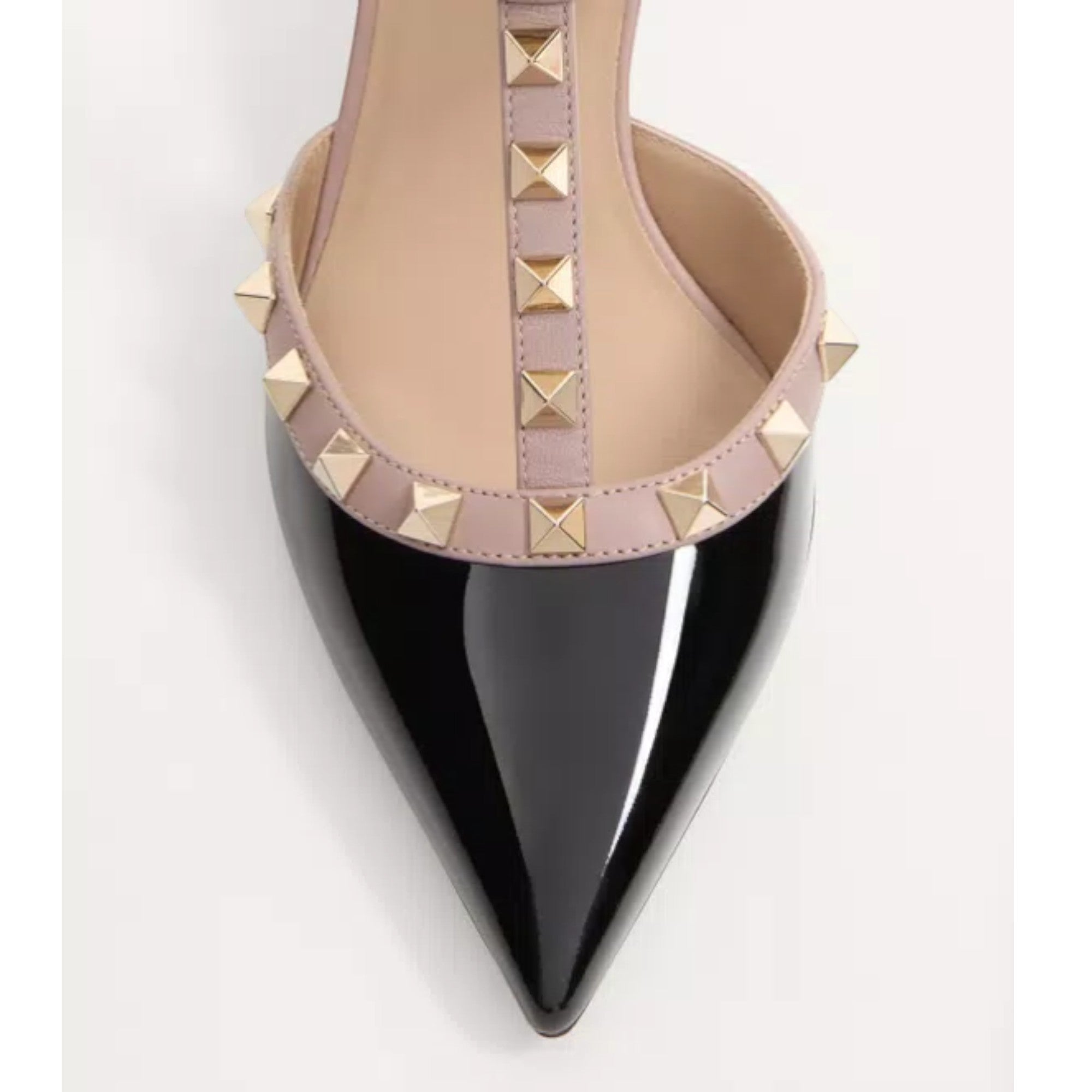 Rockstud Caged Pumps Black Poudre