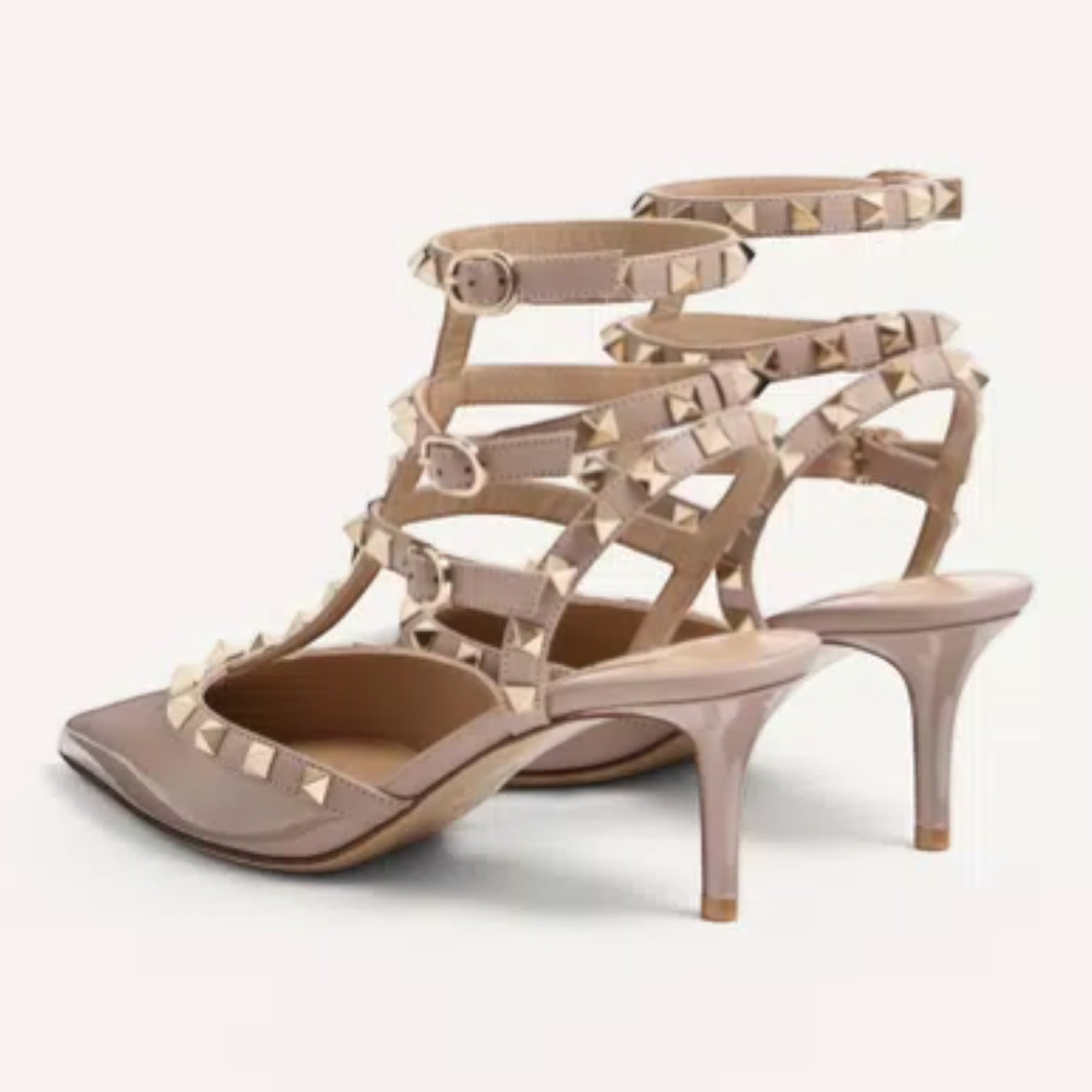 Rockstud Caged Pumps Poudre