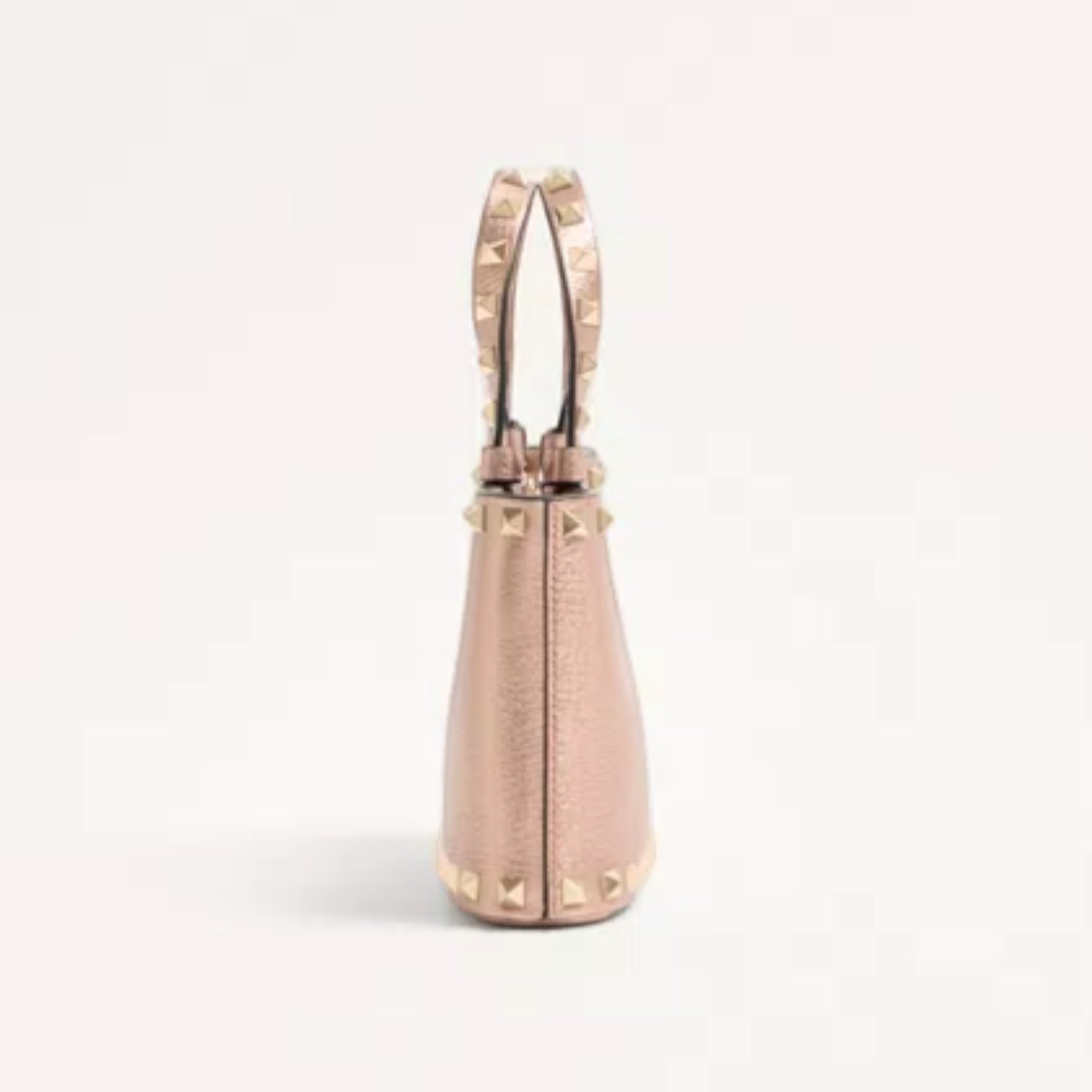 Rockstud Mini Shopping Bag Saddle Brown
