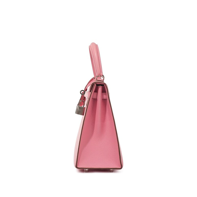 Rose Confetti Epsom Leather Palladium Hardware