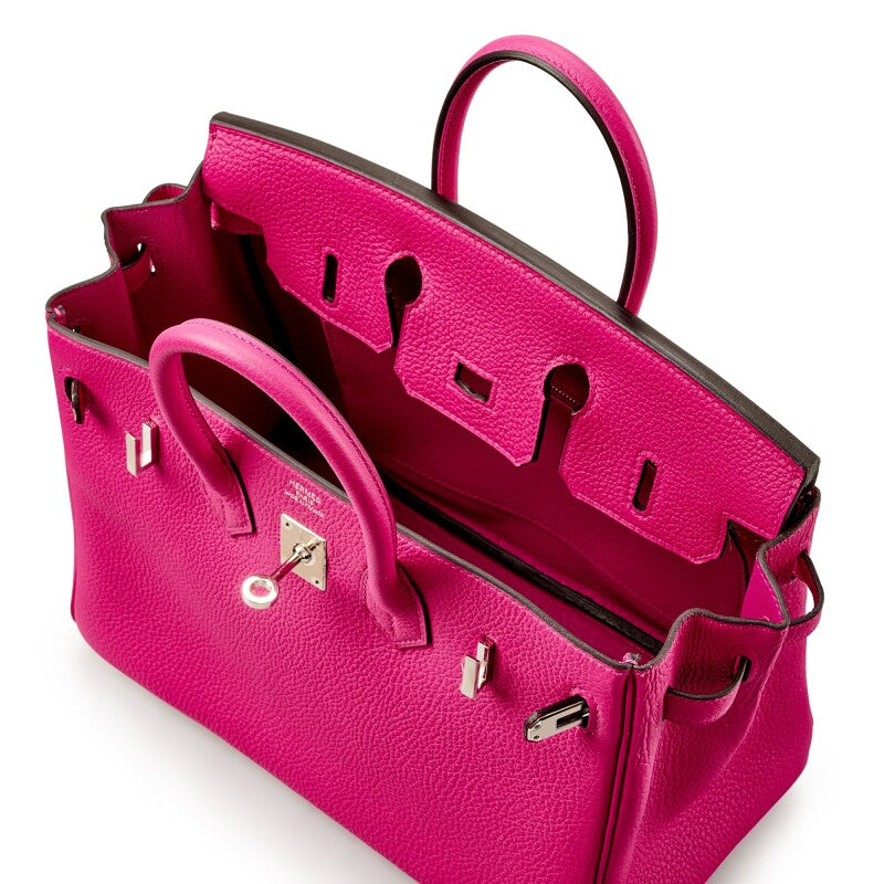 Rose Pourpre Togo Leather Palladium Hardware
