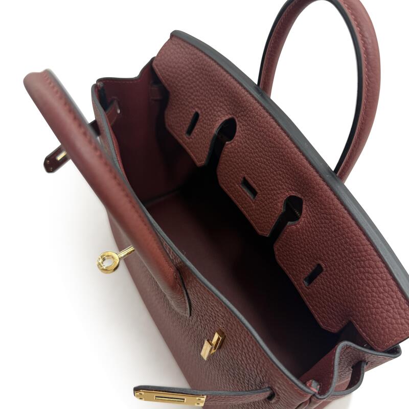 Rouge H Togo Leather Gold Hardware