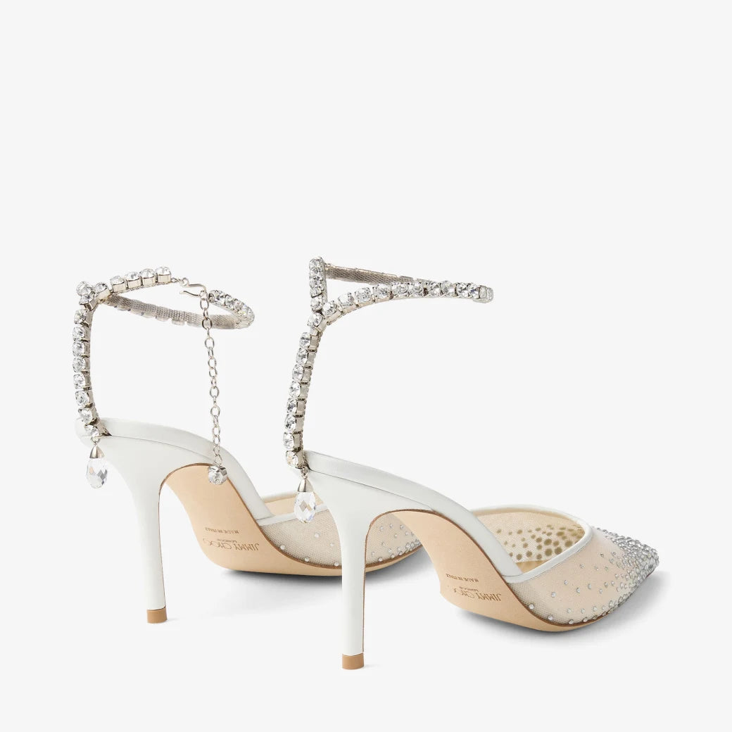 Saeda 85 White Crystal Mesh