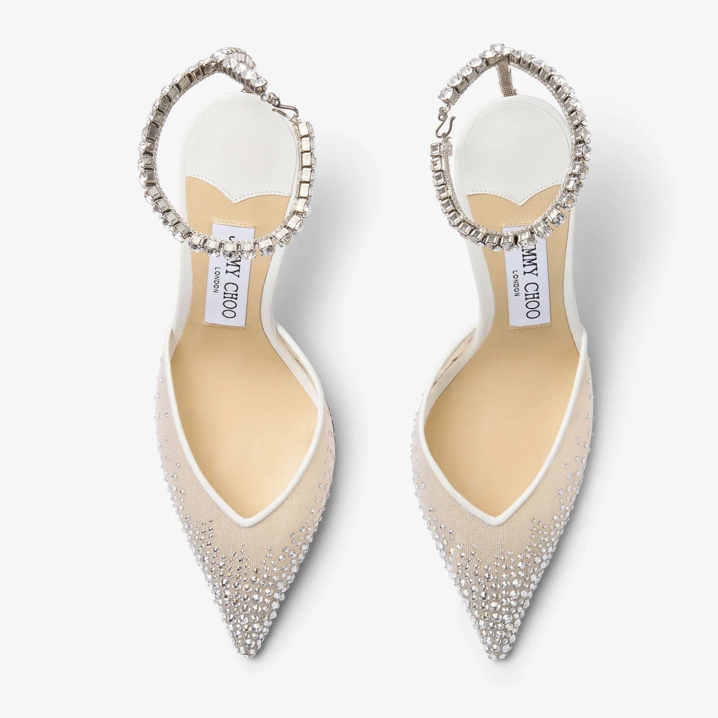 Saeda 85 White Crystal Mesh