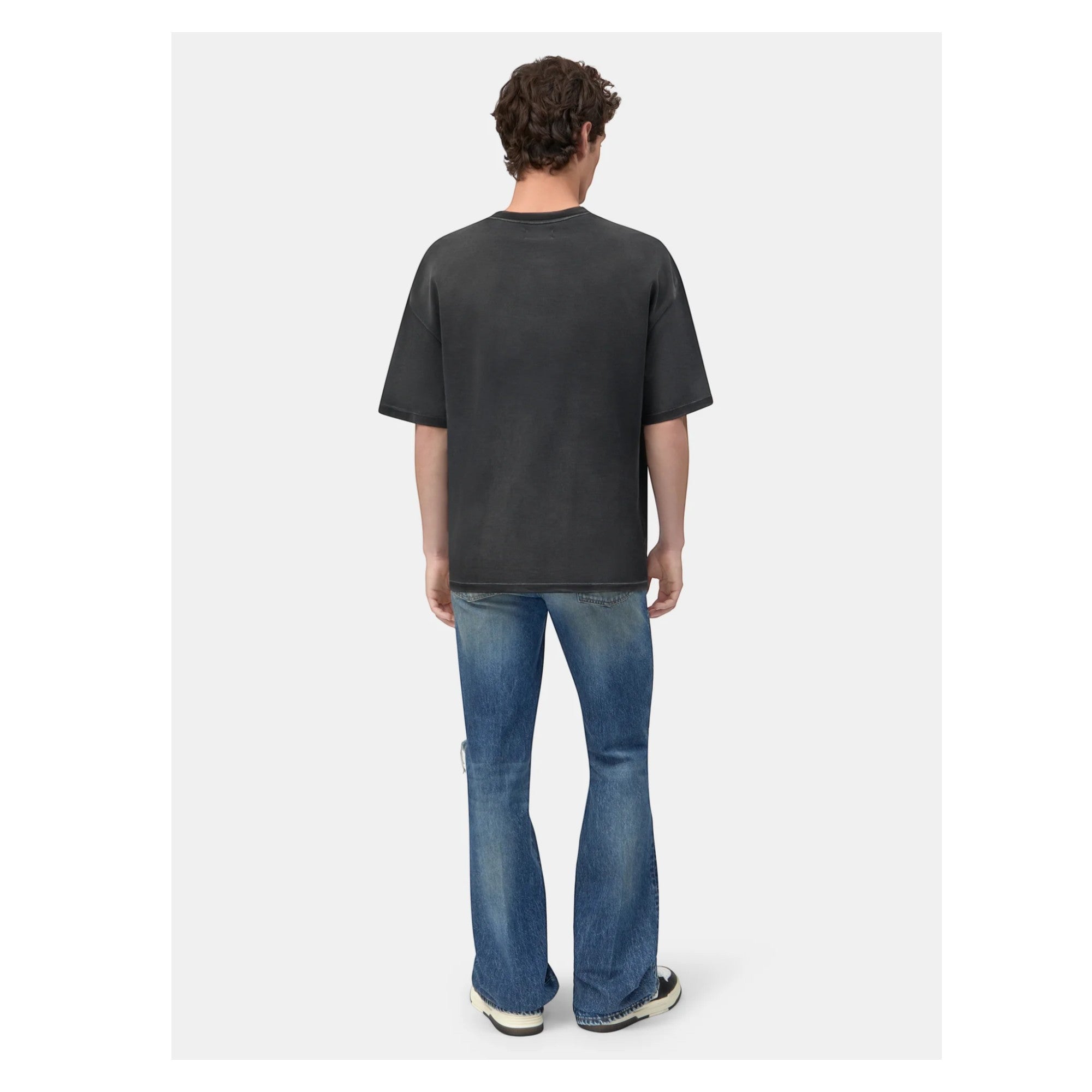 Spliced Oversized T-Shirt Black