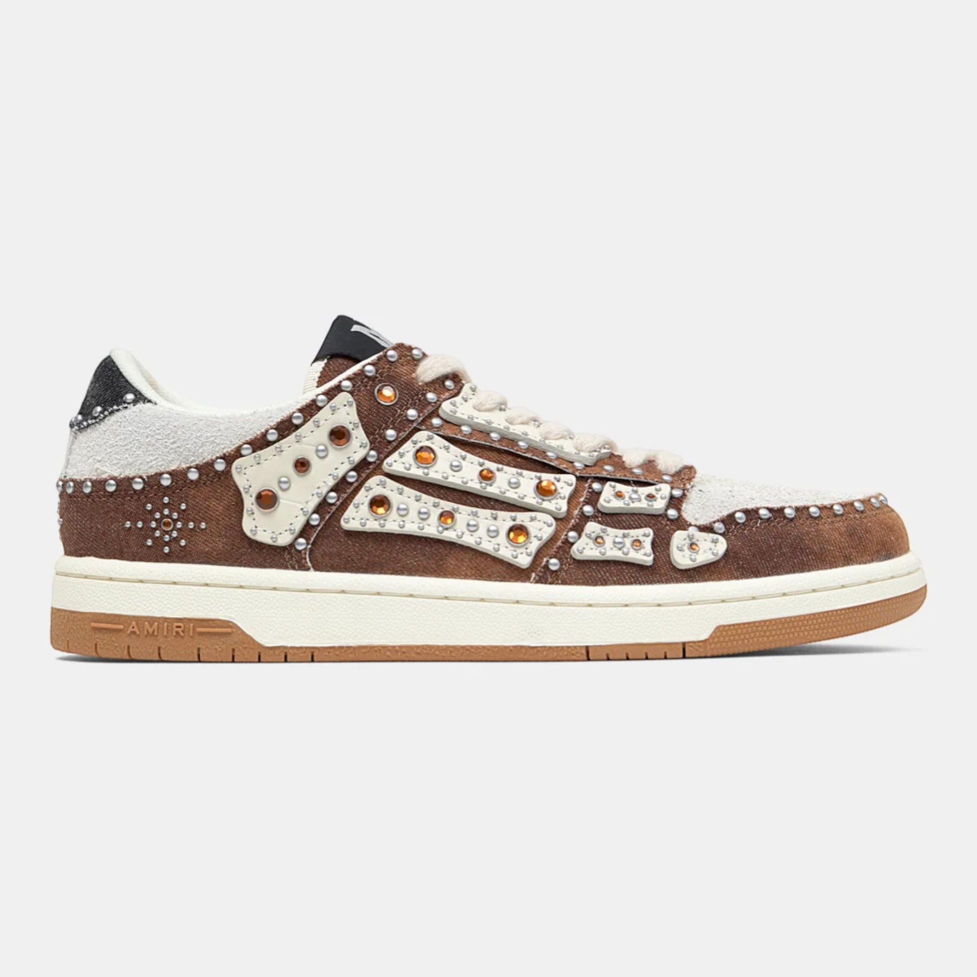 Skel Top Low Stud Dark Brown
