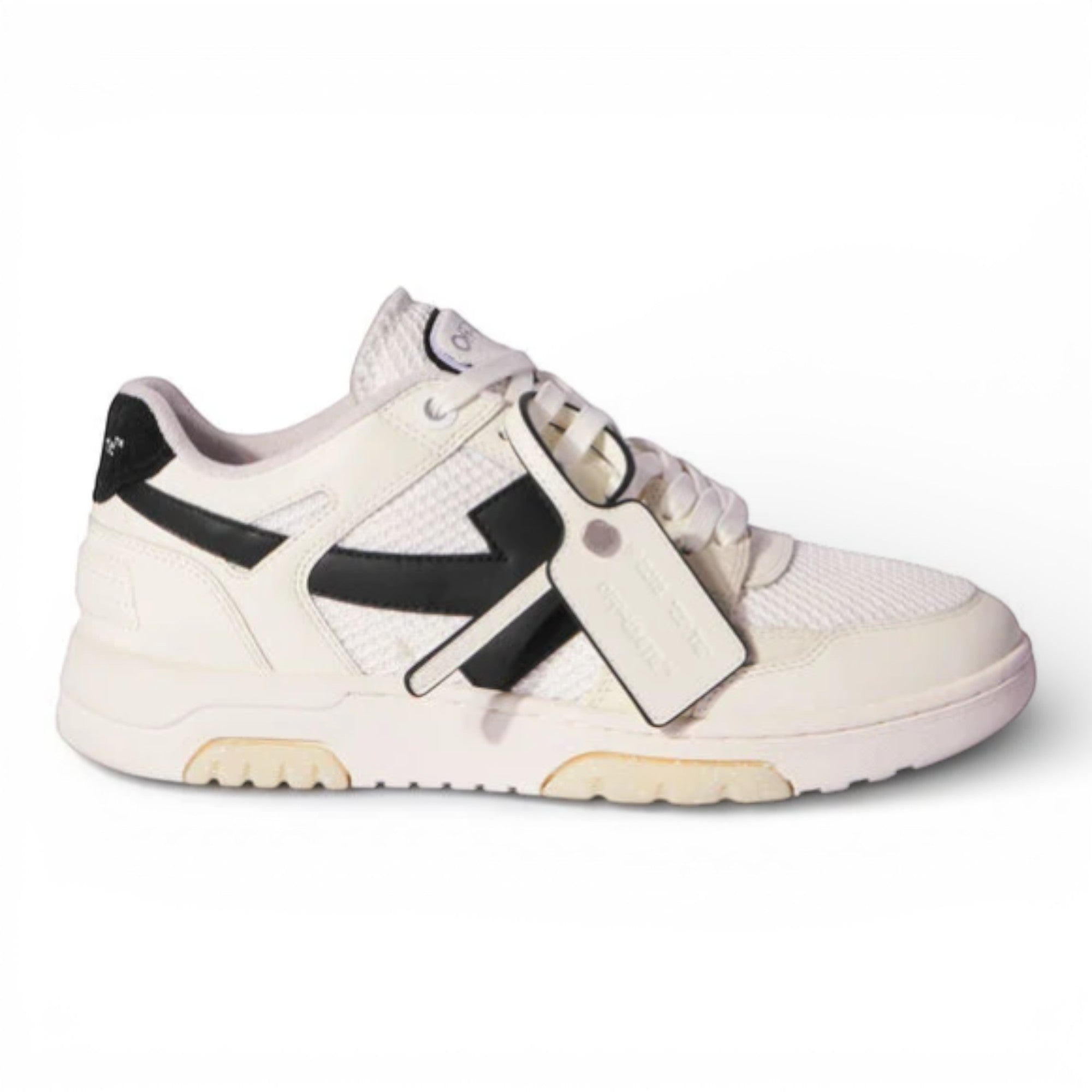 Off-White Slim Out Of Office Sneakers in White/Black