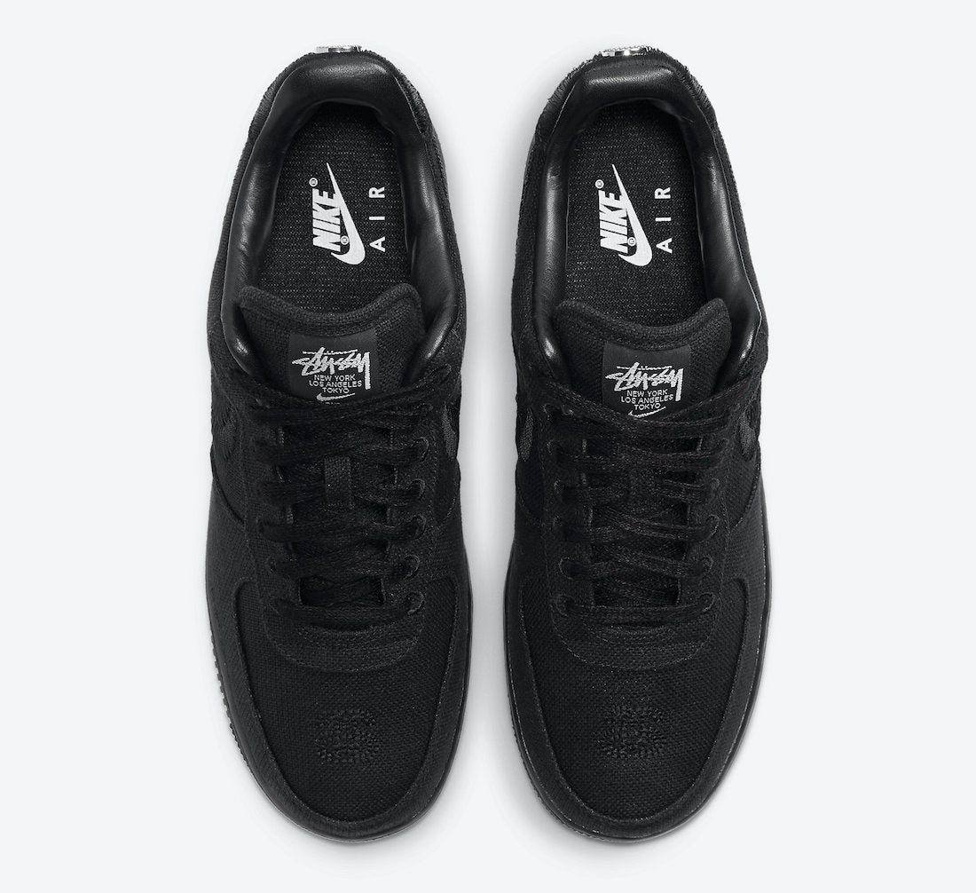 Air Force 1 Low Stüssy Triple Black Collaboration